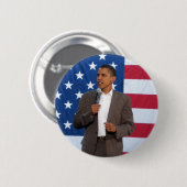 President Barack Obama Ronde Button 5,7 Cm (Voorkant /achterkant)
