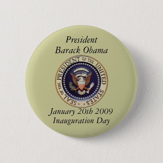 President Barack Obama Ronde Button 5,7 Cm (Voorkant)