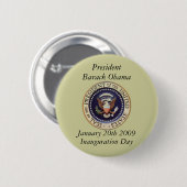 President Barack Obama Ronde Button 5,7 Cm (Voorkant /achterkant)
