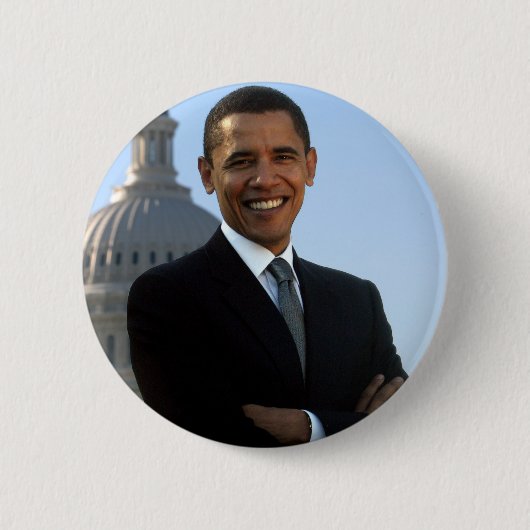 President Barack Obama Ronde Button 5,7 Cm (Voorkant)