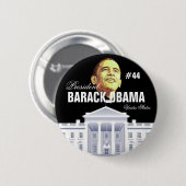 President Barack Obama Ronde Button 5,7 Cm (Voorkant /achterkant)