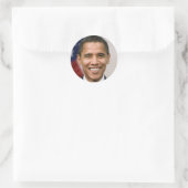 President Barack Obama Ronde Sticker (Tas)