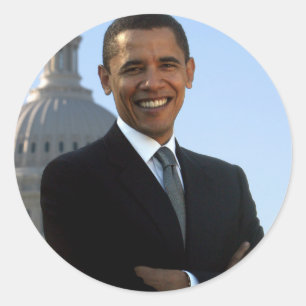 President Barack Obama Ronde Sticker