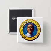 President Barack Obama Seal Button (Voorkant /achterkant)