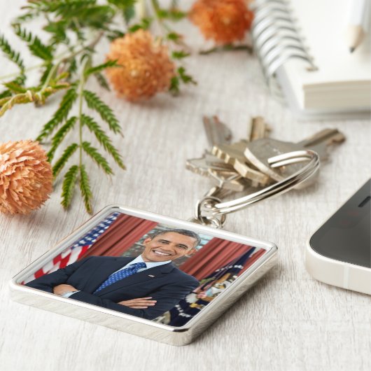 President Barack Obama Support Sleutelhanger (Zijkant)