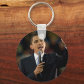 President Barack Obama Support Sleutelhanger (Voorkant)