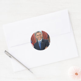 President Barack Obama tweede termijn officieel po Ronde Sticker