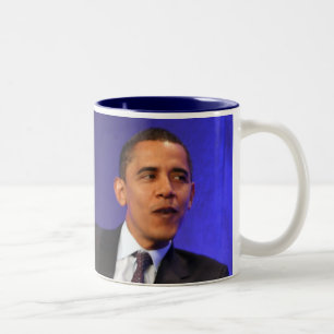 President Barack Obama Tweekleurige Koffiemok
