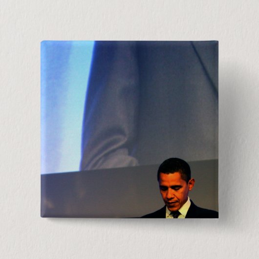 President Barack Obama Vierkante Button 5,1 Cm (Voorkant)