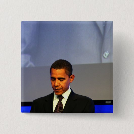 President Barack Obama Vierkante Button 5,1 Cm (Voorkant)