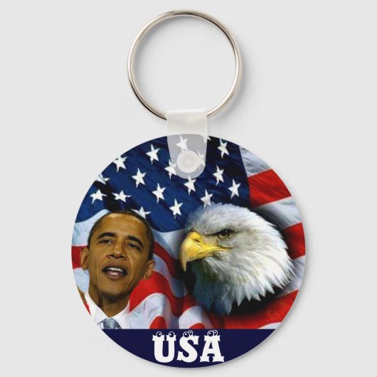 President Barack Obama, visies & Dreams_ Sleutelhanger (Voorkant)