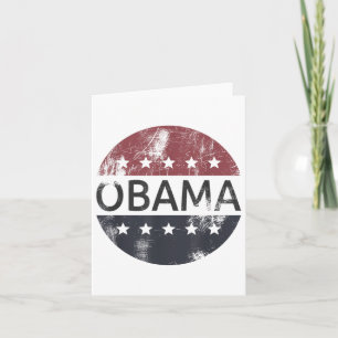 President Barack Obama voor Retro Obama Kaart