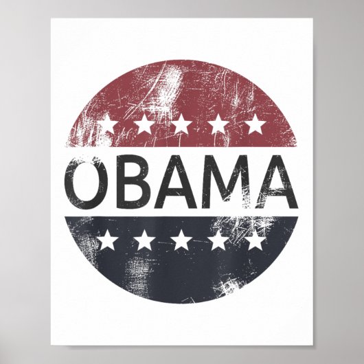 President Barack Obama voor Retro Obama Poster (Voorkant)