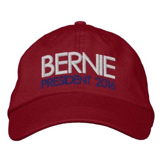 President Bernie Sanders 2016 Geborduurde Pet (Voorkant)