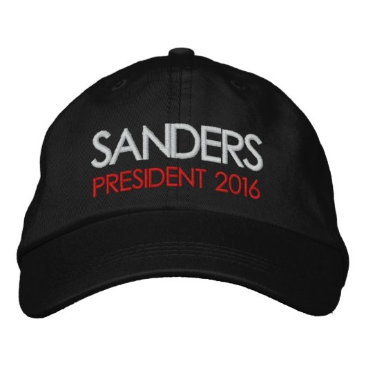President Bernie Sanders 2016 Geborduurde Pet (Voorkant)