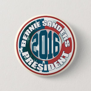 President Bernie Sanders 2016 Ronde Button 5,7 Cm