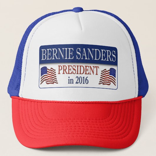 President Bernie Sanders 2016 Trucker Pet (Voorkant)