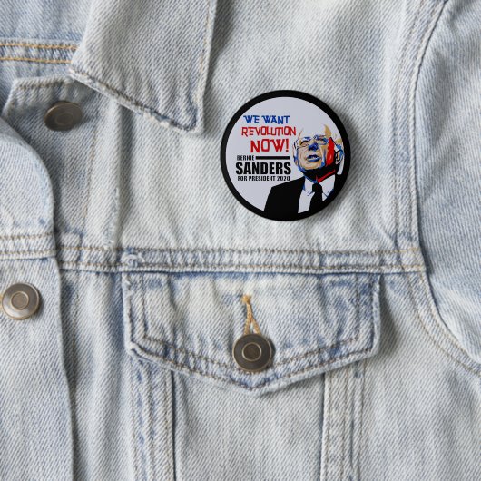 President Bernie Sanders 2020 Ronde Button 5,7 Cm (In situ)