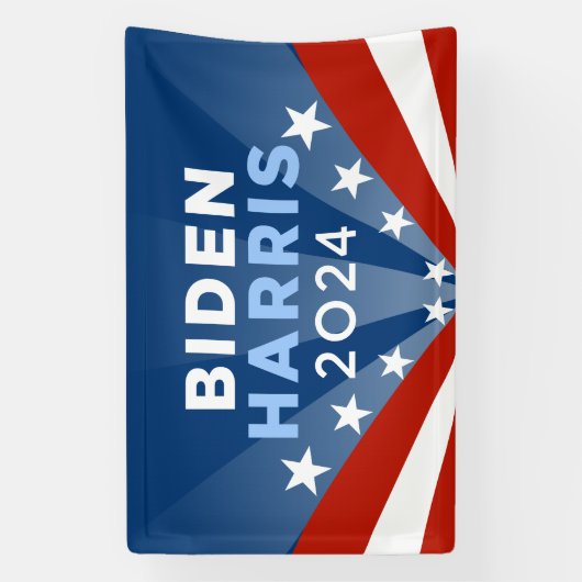 President Biden Harris 2024 Spandoek (Verticaal)