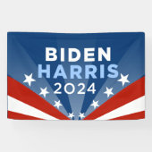 President Biden Harris 2024 Spandoek (Horizontaal)
