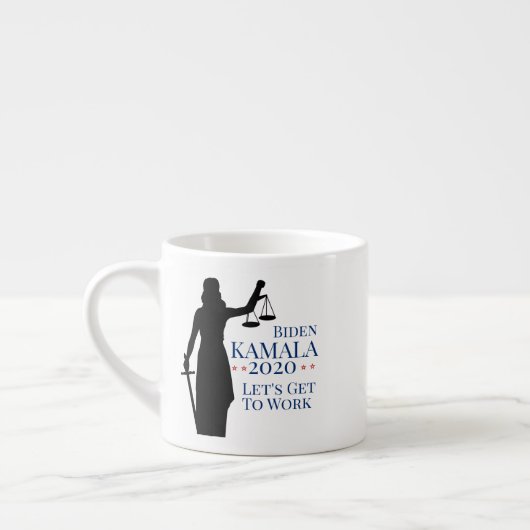 President Biden Harris aan het werk Verkiezingen 2 Espresso Kop (Links)
