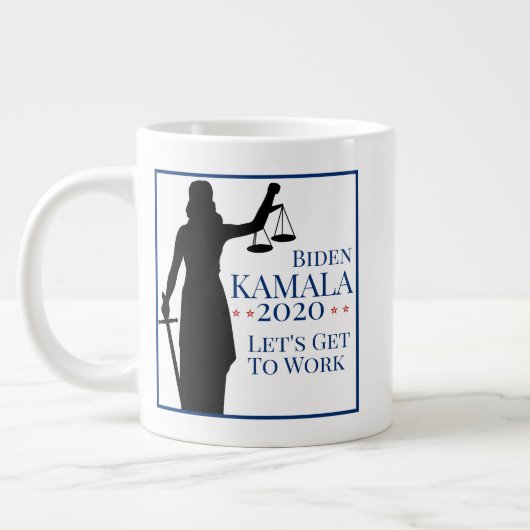 President Biden Harris aan het werk Verkiezingen 2 Grote Koffiekop (Links)