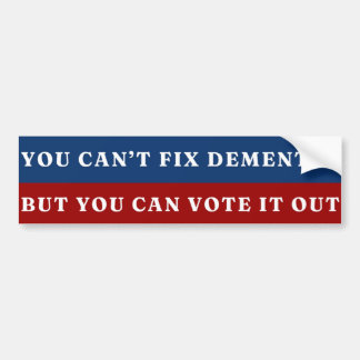 President Biden Je kunt dementie niet oplossen Bumpersticker