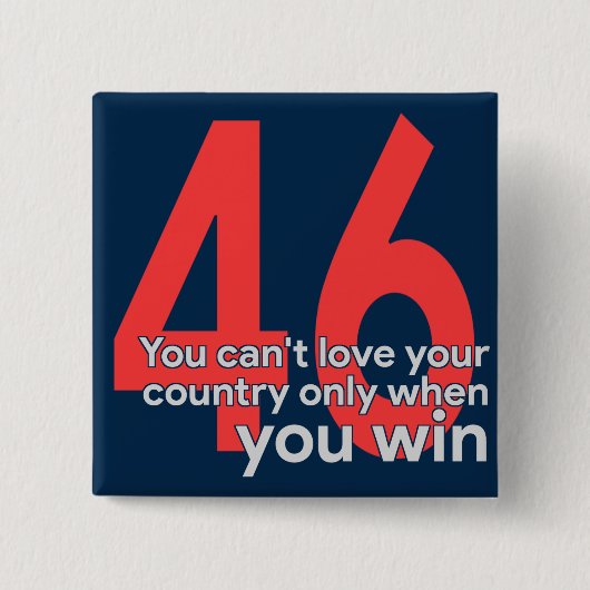 President Biden op 6 januari Vierkante Button 5,1 Cm (Voorkant)