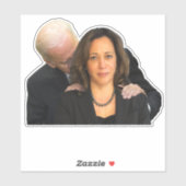 President Biden Snuffelt aan Harris Vinyl Stickers (Vel)
