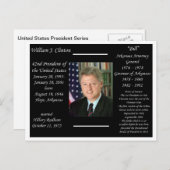President Bill Clinton Briefkaart (Voorkant / Achterkant)