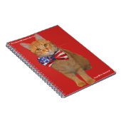 President Bill Clinton de Cat Spiral notebook! Notitieboek (Rechterzijde)
