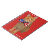 President Bill Clinton de Cat Spiral notebook! Notitieboek (Linkerzijde)