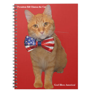 President Bill Clinton de Cat Spiral notebook! Notitieboek