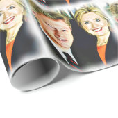 President Bill Clinton en President Hillary Clinto Cadeaupapier (Rol Hoek)