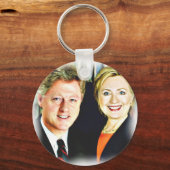 President Bill Clinton en President Hillary Clinto Sleutelhanger (Voorkant)