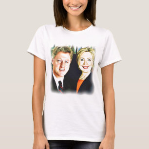 President Bill Clinton en President Hillary Clinto T-shirt