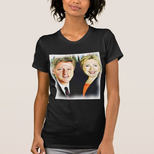 President Bill Clinton en President Hillary Clinto T-shirt (Voorkant)