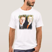 President Bill Clinton en President Hillary Clinto T-shirt (Voorkant)