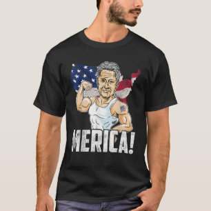 President Bill Clinton Merica 4 juli Funny Pa T-shirt