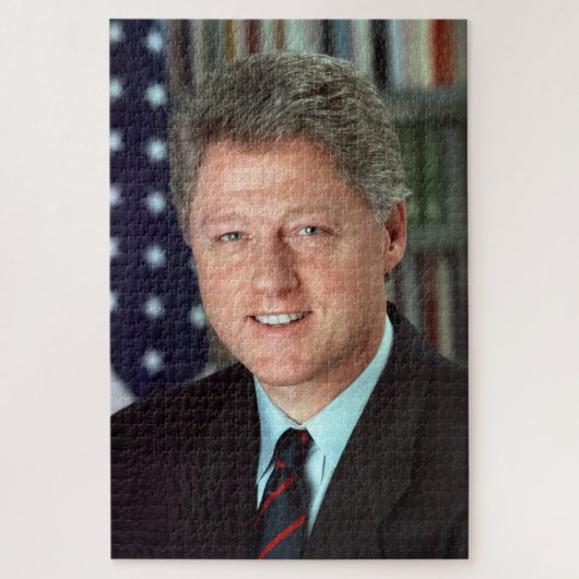 President Bill Clinton Offical Portrait 20 x 30 Legpuzzel (Verticaal)