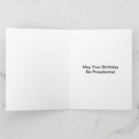 President Bill Clinton Offical Portret Birthday Kaart (Binnen)