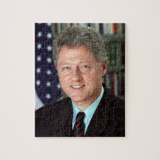 President Bill Clinton Officieel portret 8 x 10 Legpuzzel (Verticaal)
