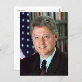 President Bill Clinton Officieel portret Briefkaart