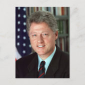 President Bill Clinton Officieel portret Briefkaart (Voorkant)
