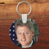 President Bill Clinton Officieel portret Sleutelhanger (Voorkant)