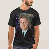 President Bill Clinton Officieel portret Unisex T-shirt (Voorkant)