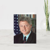 President Bill Clinton Officiële foto Birthday SM Kaart (Voorkant)