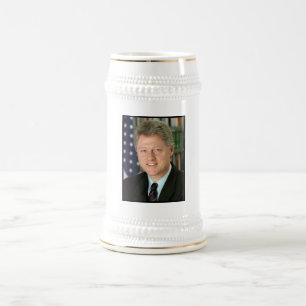 President Bill Clinton Witte Huis Foto Bierpul