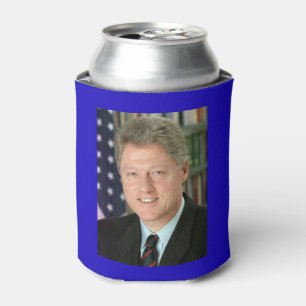 President Bill Clinton Witte Huis Foto Blikjeskoeler