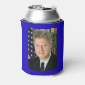 President Bill Clinton Witte Huis Foto Blikjeskoeler (Blikje Achterkant)